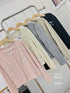 Round Neck Pearl Decor Cardigan